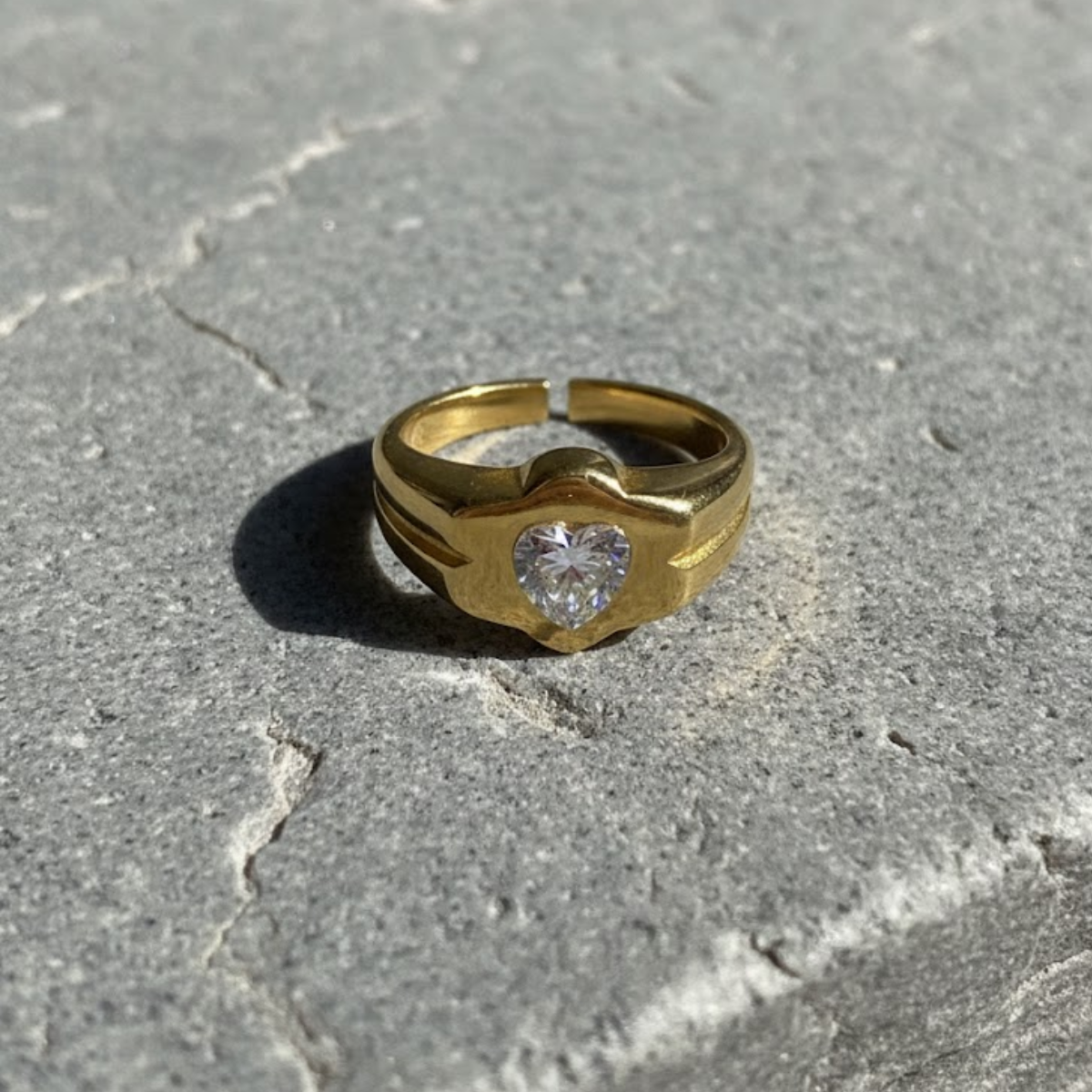 Anillo Corazon Brillante - Imagen 3