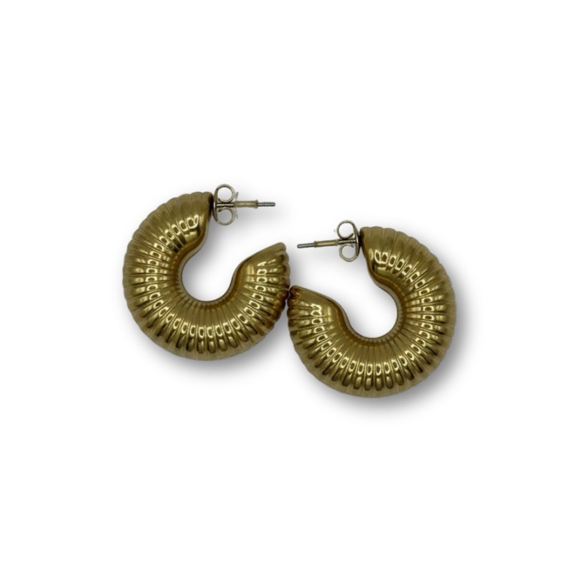 Pendiente Bexa Chapado en Oro 18k - Imagen 3