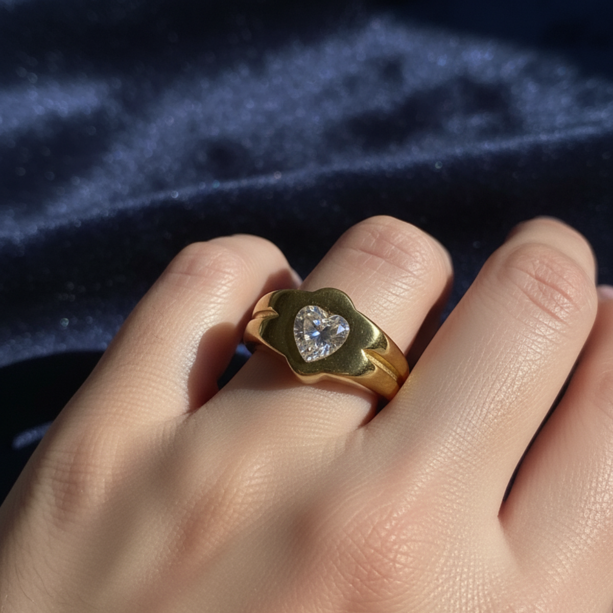 Anillo Corazon Brillante - Imagen 2