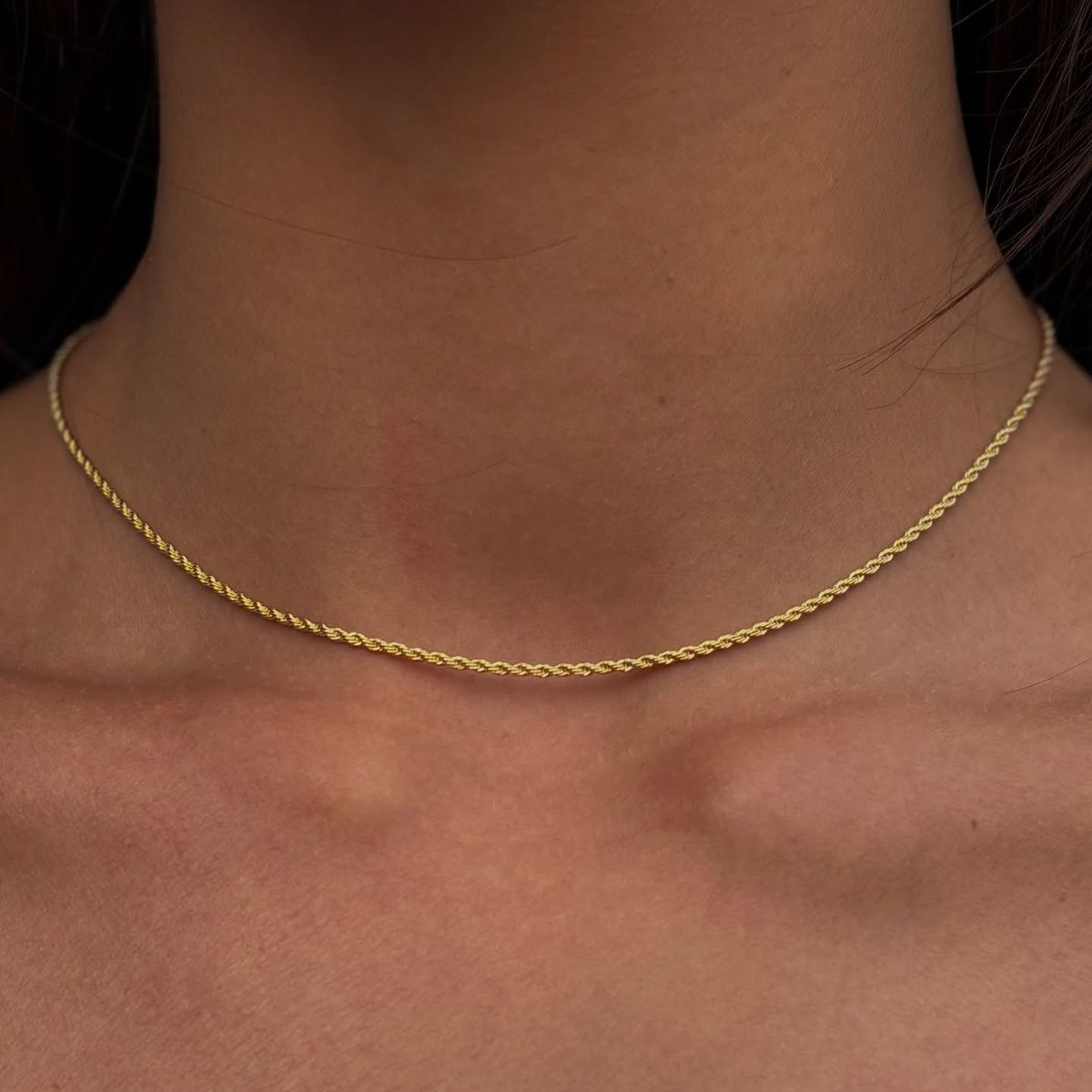 Collar Cadena Rope Fina - Imagen 3