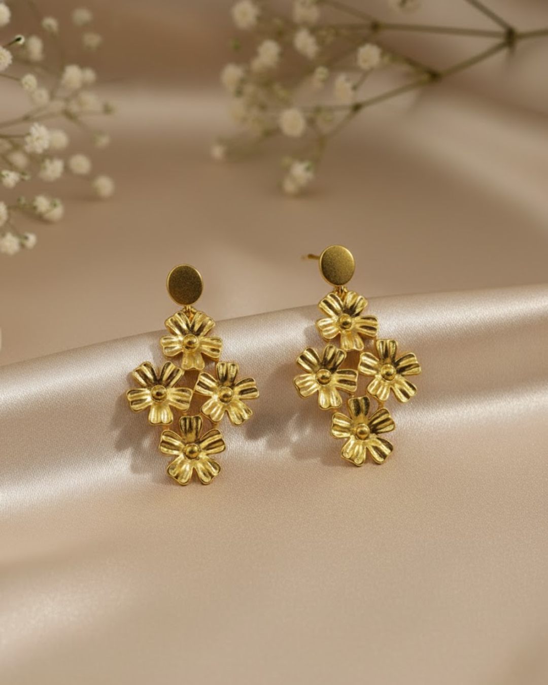 Pendientes Cuatro Flores - Imagen 3