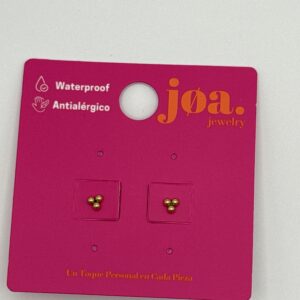 Piercing ARO PASANTE TRES ESFERAS ORO 18K