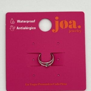 Piercing CLICKER CON BRILLANTE M PLATA