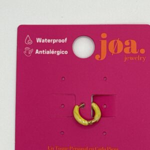 Piercing ARO AMARILLO ESMALTE CLICKER ORO