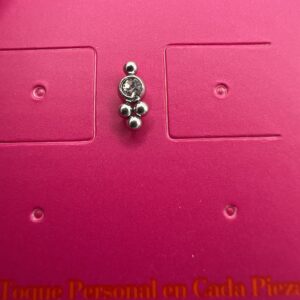 Piercing BRILLANTE ESFERAS PLATA