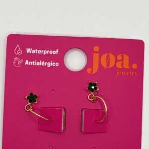 Piercing ARO PASANTE ESTRELLA VERDE ORO 18K