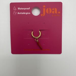 Piercing ARO PAPRIKA ROJO ORO 18K