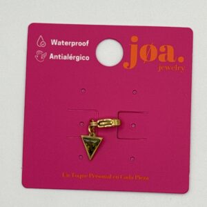 Charm TRIANGULO PIEDRA VERDE