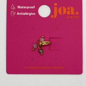 Charm TRES PIEDRAS CIRCULARES COLGANTES