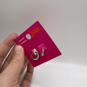 Pendiente ARO CLICKER CIRCONITA MAX PLATA