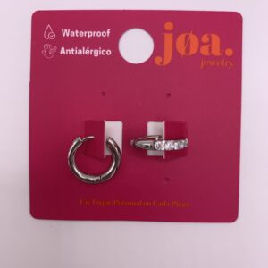 Pendiente CLICKER PIEDRAS BRILLANTES