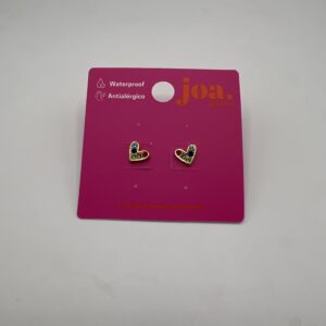 Pendiente CORAZÓN BRILLANTE PEQUEÑO ORO 18K