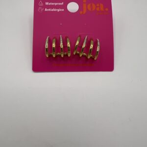 Pendiente PARALELO ORO 18K