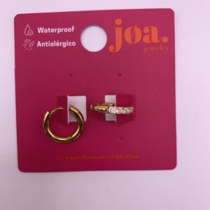 Pendiente CLICKER PIEDRAS BRILLANTES ORO 18K