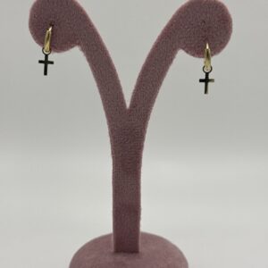 Pendiente CRUZ ARO CLICKER ORO