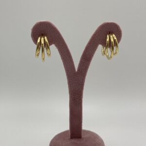 Pendiente TRIPLE L ARO ORO 18 K