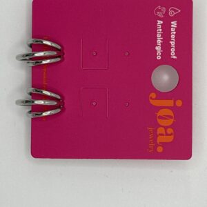 Pendiente ARO TRIPLE MEDIANO PLATA