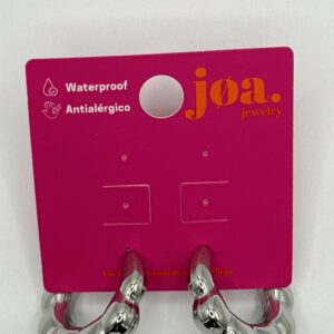 Pendiente CROISSANT GIGANTE PLATA