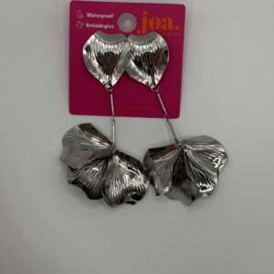 Pendiente COLGANTES PÉTALOS GRANDES PLATA
