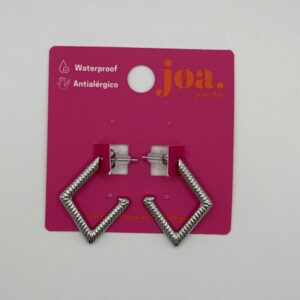 Pendiente ROMBO PLATA