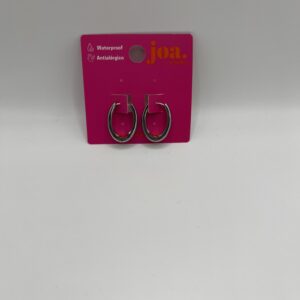 Pendiente OVAL PLANO PLATA