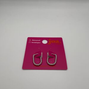 Pendiente CLICKER ESFERAS PLATA