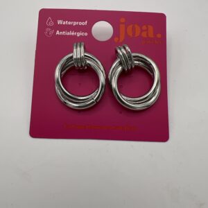 Pendiente ARO DOBLE PLATA