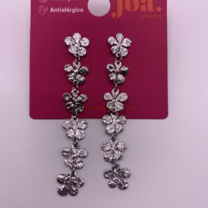 Pendiente FLOWER CHAIN PLATA