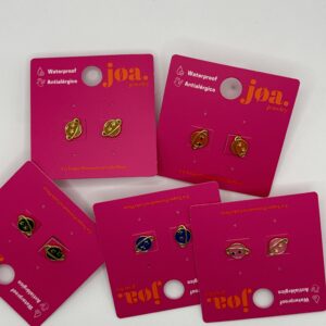 Pendiente SATURNO ESMALTADO COLORES