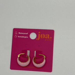 Pendiente ARO ESMALTADO ROSA