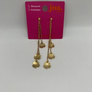 Pendiente COLGANTES FLORES ORO 18 K