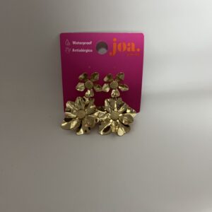 Pendiente COLGANTES FLORES XL ORO 18 K
