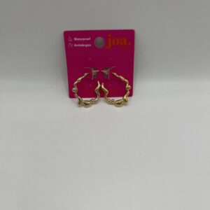 Pendiente OVAL FUNDIDO ORO