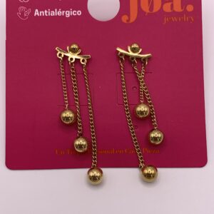 Pendiente COLGANTES TRIPLE ORO 18K