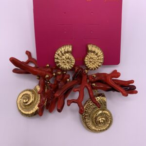 Pendiente DORELIA ROJO ORO 18K
