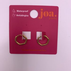 Pendiente HEXÁGONO CLICKER S ORO ORO 18K