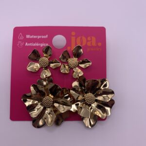 Pendiente COLGANTE FLORES ORO 18K