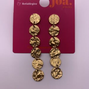 Pendiente MARTILLADO ORO 18K