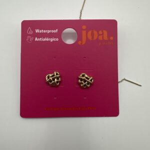 Pendiente CORAZON ENREDADO ORO 18K