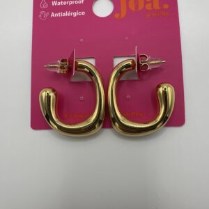 Pendiente INFLADO FORMA CURVA ORO 18K