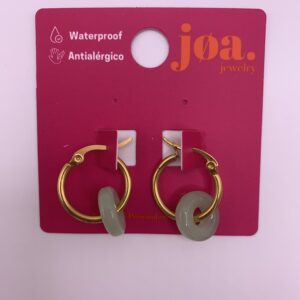 Pendiente CLICKER ANILLO DE COLORES ORO 18K