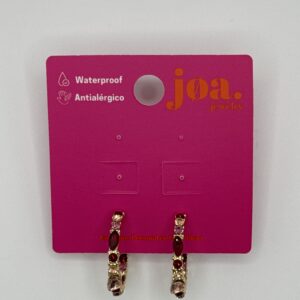 Pendiente CHROMA ROJO ORO 18K