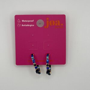 Pendiente CHROMA AZUL ORO 18K