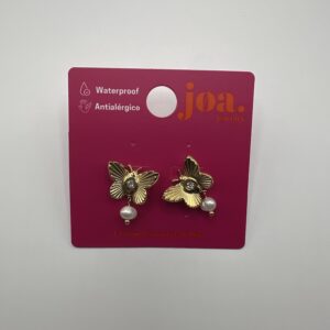 Pendiente GEMA ALADA ORO 18K