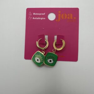 Pendiente OJO PROTECTOR ESMALTADO ORO 18K