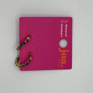 Pendiente ARO CIRCONITA RAINBOW BRILLANTE ORO 18 K