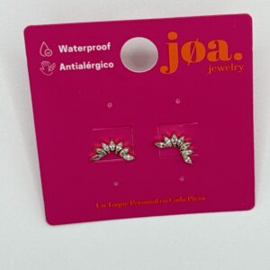 Pendiente CIRCONITA SIETE ESPIGAS ORO