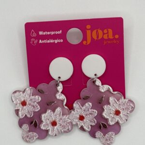 Pendiente FLORES BANCAS GEOMÉTRICO