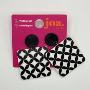 Pendiente AZULEJO ANDALÚZ NEGRO