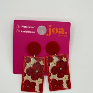 Pendiente FLORES ROJAS GEOMÉTRICO